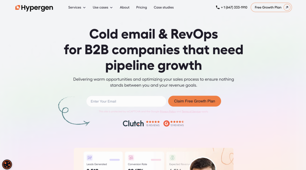 Hypergen cold email agency