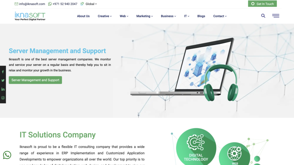 Iknasoft cold email agency in dubai